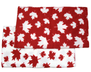 Canadian Made Luxury Patriotic Fleece Baby Blankets, B101