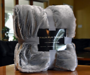 Luxury Plush Faux Fur Blankets, B152