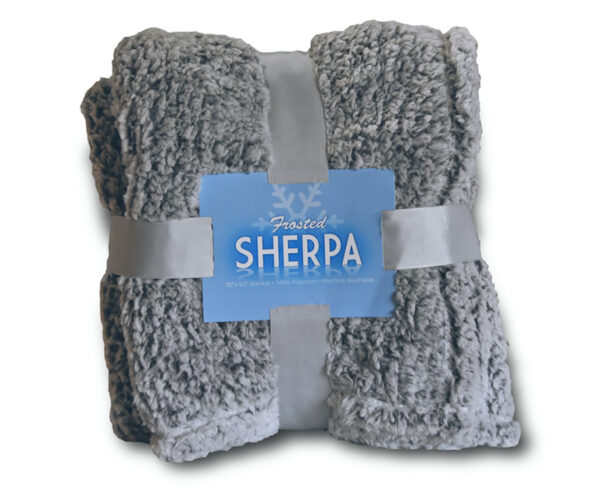 Luxury Frosted Sherpa Fleece Blankets, B153