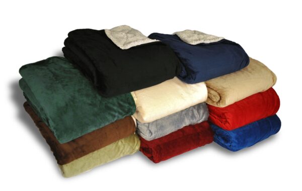 Luxury Micro Mink Sherpa Blankets, B54