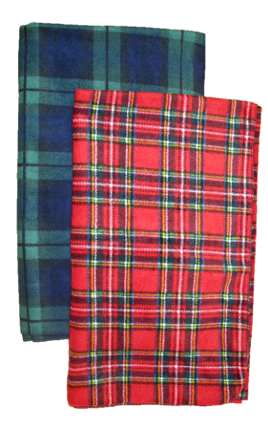 Canadian Made Luxury PLAID Fleece Blankets, B94