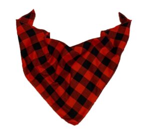 Canadian Made Premium Triangular Cotton Plaid/Tartan Large Pet Bandanas, BAN17