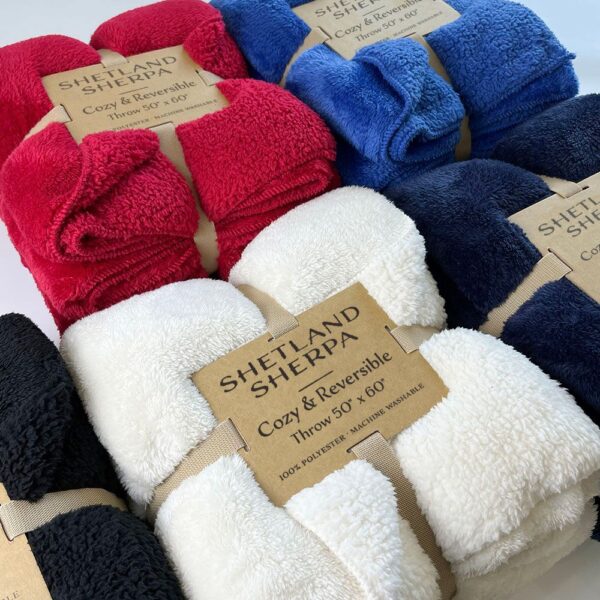 Luxury Shetland Sherpa Fleece Blankets, B167