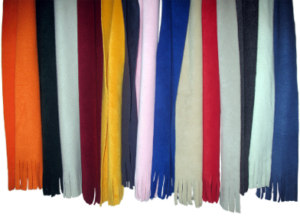 Canadian Made Right Tassel Fleece Scarf, S44