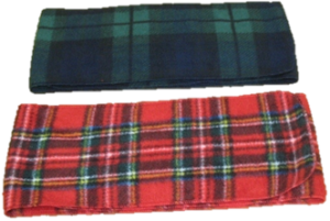 Canadian Made Premium Youth Plaid Fleece Scarf, YS75