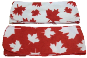 Canadian Made Premium Youth Patriotic Fleece Scarf, YS76