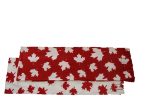 Canadian Made Premium Patriotic  Tassel Fleece Scarf, S73