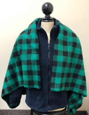 Canadian Made Premium Plaid/Tartan Fleece Shawls, SH09