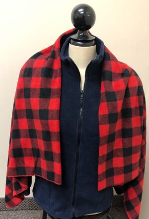 Canadian Made Luxury Plaid/Tartan Fleece Shawls, SH11