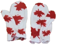 Printed Fleece Mitts